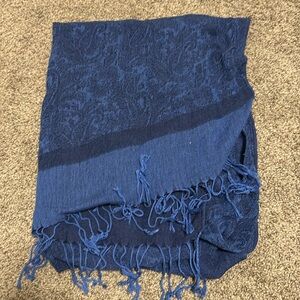 Blue Paisley Scarf